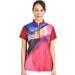 Savalino Women's Sublimation Printed Bowling Jersey | Moisture-Wicking & Fast-Drying | Maroon | Sizes S-5XL - Buy Online on GoSupps.com