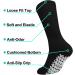 Falari Anti-Slip Diabetic Cotton Socks | Non-Skid Grip for Home & Hospital | 3-Pack | Black | Men Women | Size 10-13 - Buy Online on GoSupps.com