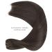 Buy 40cm Real Hair Extensions | 80g Dark Brown Remy Weft Sew-In Tresses for a Natural Look - Buy Online on GoSupps.com