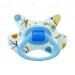 Geo Silicone Butterfly Pacifier for Newborns - Blue & Pink 0-6 Months with Bite Ring Handle | International Shipping - Buy Online on GoSupps.com