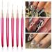 5Pcs Nail Arts Liner Brushes Painting Brush Set Thin Nail Arts Dotting Drawing Pen 4/8/12/20/25mm Suitable For Home Use - Buy Online on GoSupps.com
