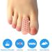 Gel Middle Toe Caps 10 Pcs - Beige Breathable Toe Protector Sleeves for Corns, Blisters, and Hammer Toes - Reduce Friction - Buy Online on GoSupps.com
