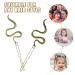 LEORX 4pcs Snake Hair Clip Set - Vintage Metal Hair Pins for Women Girls (Golden Ancient Gold) - Buy Online on GoSupps.com