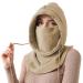 Nland storm hood winter for men women unisex balaclava adjustable face mask warm skim mask for outdoor sports bicycle motorcycle unit size beige