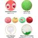 Tongktai Plush Dog Toys - 4-Pack Squeaking Interactive Plush Balls for Puppies & Small Pets | Soft Retrieval Play Toys in Pink Red Yellow & Green - Buy Online on GoSupps.com