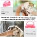 Tovinanna 2-Piece ABS Hairbrush & Shampoo Massage Device for Thin Hair - Pink Hair Cleaning Brush for Men & Women 10.5x7x5.5cm - Buy Online on GoSupps.com