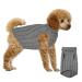 Dog sweater pet sweaters winter warm dog cat sweater small dog turtleneck knitting sweater knitting sweater outer clothing for small medium -sized dogs and cats (gray m) m gray