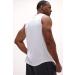 DEVOPS Men's Relaxed-Fit Workout Gym Tank Top - X-Large, White - Sleeveless Design - Buy Online on GoSupps.com