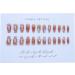 24Pcs/Set Press On Nails Icy powder blusher bright color fairy flower Length False Nails Acrylic Fake Nails Full Cover Nails Tips Artificial Finger Manicure Press on nails for Women and Girls - Buy Online on GoSupps.com