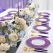 90 PCS Gold Plastic Silverware with Purple Handle - Heavyweight Disposable Flatware Set - Includes 30 Forks, 30 Spoons, 30 Knives - TL02 - Buy Online on GoSupps.com