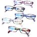 5 Pack Anti-Blue Light Computer Reading Glasses for Men and Women - 2.0 x Magnification - Buy Online on GoSupps.com