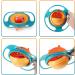 360 Degrees Gyro Bowl - Unspillable Toddler Snack Bowl, Dark Green - Buy Online on GoSupps.com