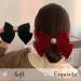 Velvet Bow Hair Clip Red Hair Bow Christmas Hair Bows French Hair Bows Comfortable Wear & Soft Hair Bows for Women & Girls Red Velvet Hair Bow Hair Bow Large Hair Bow (Red) - Buy Online on GoSupps.com