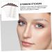 Angoily False Eyebrows Stickers 6pcs Eyebrow Stickers Miss Transfer Stickers European and American Brow Shaper 5.8X1X0.1CM Brown - Buy Online on GoSupps.com