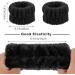 WLLHYF Spa Headband Wristband Set for Washing Face Sponge Makeup Skincare Hairband Soft Towel Cloth Headwear Puffy Non Slip Padded Hair Band Hair Accessory for Women Girls Shower Sports(Black) - Buy Online on GoSupps.com