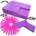 70-Piece Pedicure Exfoliator Kit: Disposable Pumice Stone, Sponge Scrubber, Callus Remover, Nail Files - Purple - Buy Online on GoSupps.com