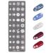 NICENEEDED Nail Art Stamping Plates Image Template with 36 Different Shapes Of Flowers for Nail Design Manicure Print DIY Nail Design Nail Polish Transfer Tools (Flower 1) Style 1