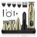 DSP 6 in 1 Man's Grooming Kit Clipper and Trimmer Set Trimmer Professional Barber Shaving Mustache Body Nose Hair Trimmer Waterproof IPX6 U-Shaped Hair Clipper 6 in 1 Grooming Set