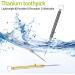 6 Pack Portable Titanium Toothpicks - Reusable Metal Toothpick with Stainless Steel Holder & Keychain - Travel-Friendly Telescopic Design in Black Silver Gold - Buy Online on GoSupps.com