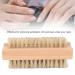 Buy Wooden Nail Brush - Double-Sided Pig Bristle Fingernail & Toenail Cleaner for Manicure & Pedicure | International Shipping - Buy Online on GoSupps.com