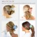 12 Pack Large Flower Hair Claw Clips - Square Matte Strong Hold for Thick & Thin Hair - Cute Hair Clips for Women - Blue Pink Khaki - 3 Styles - Buy Online on GoSupps.com