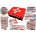 quacksalberei first aid kit funny first aid kit for the 50th birthday (8 pieces)