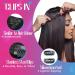12" Afro Hair Extension Human Hair Clip in Kinky Straight Black - Double Weft 100% Real Human Hair - Maxi Thickness 8 Pieces Full Head (#1B Natural Black 12 inch 105g) - Buy Online on GoSupps.com