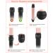 LXMTOU 3 in 1 Tapered Curling Wand Set - 1/2-1 1/4 Inch Ceramic Barrel - Rose Pink - Buy Online on GoSupps.com