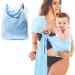 Hinataa Adjustable Baby Wrap Baby Water Ring Sling Breatatable Quick Dry Baby Carrier Mesh Fabric Perfect for Summer Swimming Pool Beach (Light Blue).Light Blue