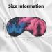 Ultra-Soft Light-Blocking Eye Mask - Blue & Red Fire Print for Optimal Comfort & Restful Sleep | International Shipping Available - Buy Online on GoSupps.com