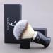 Jag Shaving Razor Brush - Ergonomic Synthetic Silver Tip Shaving Brush for Men & Women - Creates Rich Foam - Premium Black Design - Buy Online on GoSupps.com