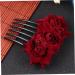 Angoily 1pc Comb Hair Clip Hair Pin Bobby Pins Black Hair Barrettes Rose Hair Black Barrettes The Rose for Women Floral Hairpin Flower Clip Blossom Rose Color Bride Flowers - Buy Online on GoSupps.com
