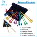 Dreld 8 PCs Chakra Tuning Fork Set - Solfeggio Healing Sound Therapy with Silicone Hammers & Accessories - Buy Online on GoSupps.com
