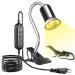 BRIGHARK Reptile aquarium heat lamp time-controlled temperature control turtle thermal lamp (maximum 200W) E27 heat lamp Terrarium AC220-240 turtle lamp for lizard without light bulb