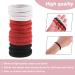 Buy Cobee 100 Pieces Hair Ties for Women - Elastic Ponytail Holders & Hair Accessories (Black White Red 4mm) - International Shipping - Buy Online on GoSupps.com