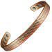 YINOX 16.5cm Female Magnetic Copper Bracelet Tri-color Magnetic Bracelet Suitable for Wife and Mother (8 Magnets)