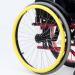 Wheelchair Wheel Covers 24-Inch Silicone Wheelchair Push Rim Covers Non-Slip Wear-Resistant Silicone Grip Covers for Improved Traction Hand Protection Easy Installation Universal Fit for 22/24-I 22-Inch Yellow