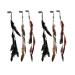 ICYANG Halloween Women Feather Hair Clips  6 Pieces Handmade Boho Hippie Hair Extensions with Clip Comb DIY Accessories Hairpin Headdress Christmas Decoration 6pcs