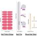 DANNEASY 16 Sheets Red Nail Wraps - Self Adhesive Nail Polish Stickers for Women - Gel Nail Sticker Fingernail Stickers Manicure Kit with Nail File and Cuticle Stick - Buy Online on GoSupps.com