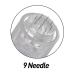Bowka 9 Pins Microneedling Pen Needles - 10 Universal Replacement Needles for Adjustable Electric Derma Pen - Buy Online on GoSupps.com
