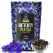 BLUE TEA - Butterfly Pea Flower Tea - 2.11 Oz ( 200 Cups) | FARM PACKED for Freshness | Natural Food Coloring Iced Tea Cocktails Mocktails | Clitoria Ternatea or Blue Pea or Butterfly Flower - Caffeine free- Vegan - Non Toxic - Premium Zipper - GIFT | But