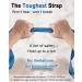 Tumaz Stretching Strap - 10 Loops Non-Elastic Yoga Strap - Blue - Home Workout Physical Therapy, Yoga, Pilates - Extra Thick, Durable, Soft - Buy Online on GoSupps.com