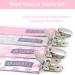 Pacifier Metal Clip (4 Pack) for Babies, Infants, Toddlers - Modern Unisex Pacifier Holder for Binky, Soothie, Toys - Lightweight Baby Accessory - Pink Girl Pack - Buy Online on GoSupps.com