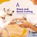 Dudi Pet Claw Scissors for Dogs Cats Rabbits & Guinea Pigs - Safe Nail Scissors Set with Claw Grinder - Large White/Pink - Buy Online on GoSupps.com