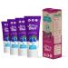 Dental delight toothpaste - vegan toothpaste with taste - gums structure - tooth mousse - tooth paste (75 ml (4 Pack) blueberry mint)