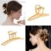 Fuystiulyo 6 Pack Large Metal Hair Claw Clips - Nonslip Gold Hair Clips for Thick Thin Hair - Strong Hold Jaw Clips - Hair Styling Accessories - Buy Online on GoSupps.com