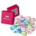 HAARallerliebst hair clips hearts (20 pieces | glitter | 3.6 cm) for girls including box for storage (box color: pink)
