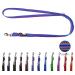Dog leashed adjustable / double -made linen for medium and large dogs / 2m / 2.40m / 2.80m / 3.50m / 5m (Florida (7 pastel colors) 2m) 2m Florida (7 pastel colors))