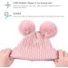 XIAOHAWANG Warm Kids Beanie with Pompom | Winter Knitted Baby Hat for Boys and Girls 6-24 Months | Skin Pink - Buy Online on GoSupps.com