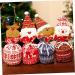 Healvian 1pc Decoration Christmas Cookie Party Table Adorable Xmas Pouches Knitted Ornament Holiday Candy - Buy Online on GoSupps.com